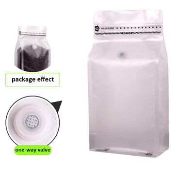 300 Microns 125g Personalized Biodegradable Coffee Bags With Valve And Zipper