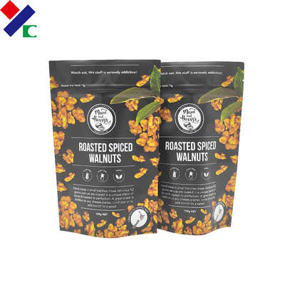 BRC Plastic Zipper Packaging Bags , Biodegradable Custom Printed Snack Bags