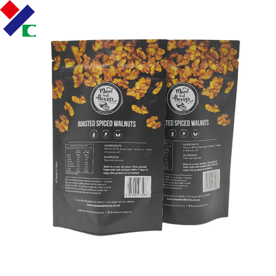 BRC Plastic Zipper Packaging Bags , Biodegradable Custom Printed Snack Bags