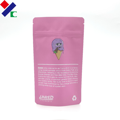 Eco Friendly Tear Notches VMPET Plastic Stand Up Pouch With 