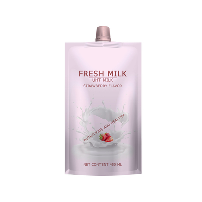 Drinking Silver Biodegradable Packaging Bags Recyclable 200ml Retort 10ml 30ml  Water Spout Pouch