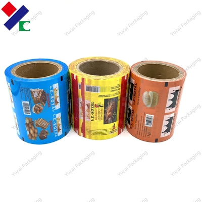 Laminated Heat Sealable Flexible Food Packaging Film Roll 120mic Thickness