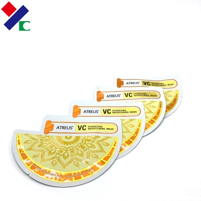 0.1mm Thickness Heat Seal Packaging Bags Matte Finish Mask Shaped Pouch