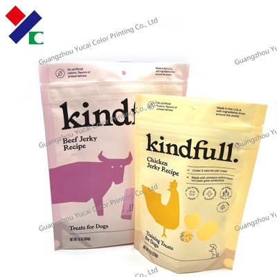 Spot Color Stand Up Zipper Pouch For Snack Packaging Food Bag