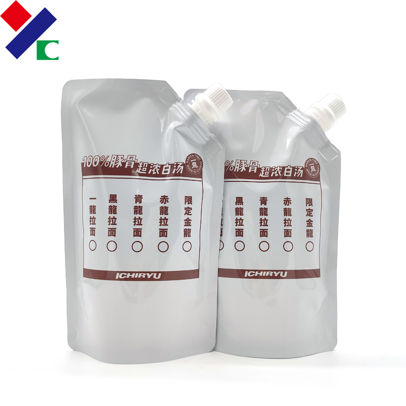 Plastic Spout Pouch Packaging Eco Friendly Multi Colors 60cm Width 30mm